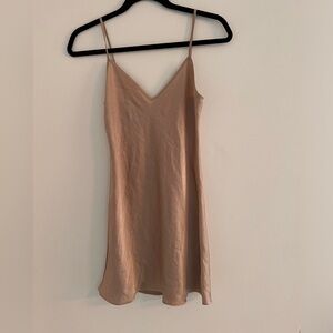 Aritzia satin mini dress